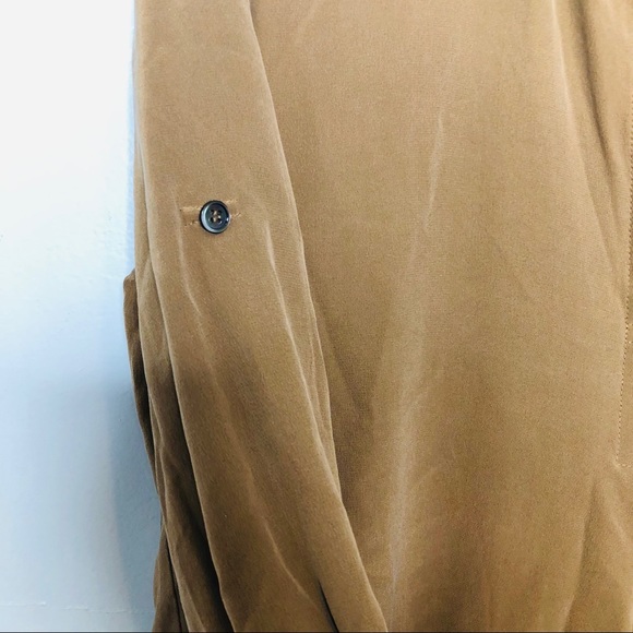 MAX & MOI 100% silk camel color dress - Picture 8 of 8